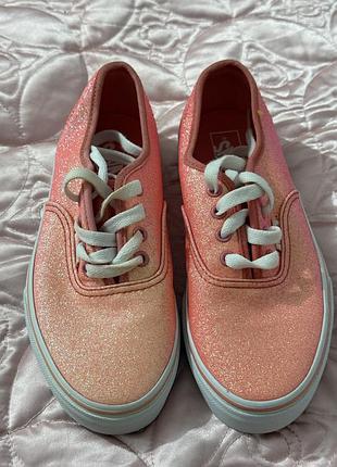 Кеди vans низькі з блискітками