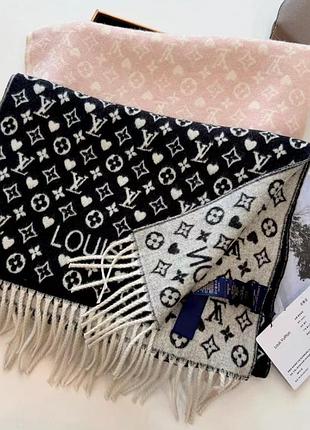Кашемировый палантин шарф louis vuitton луи витон