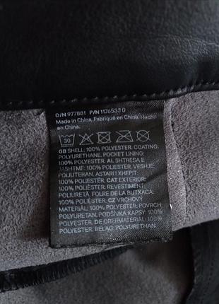 Брюки эко-кожа h&amp;m черные 9