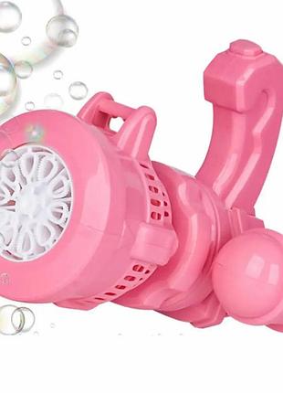 Автоматичний пістолет для мильних бульбашок bubble gun a130 з підсвіткою, на батарейках