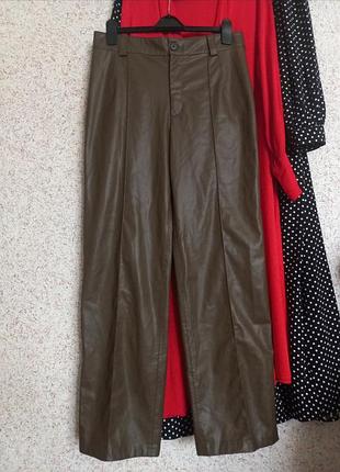 Штани брюки еко-шкіра zara xl нові