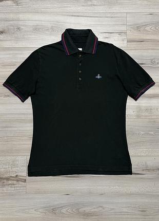 Премиальная футболка поло овен вествуд vivienne westwood man orb logo polo, l, оригинал