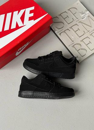 Nike sb dunk low black fur