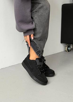 Nike sb dunk low black fur 2