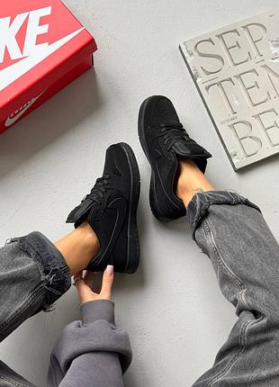 Nike sb dunk low black fur 4
