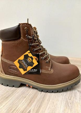Кожаные ботинки dockers by gerli d53ax unisex (оригинал) — новый 40 размер