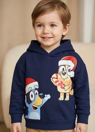 Утеплене худі bluey в новорічному стилі primark