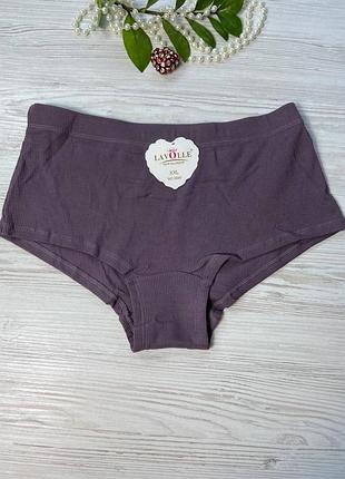 Трусики жіночі з бавовни в рубчик від бренду lavolle арт. 3687🎀