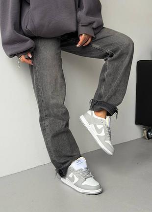 Nike sb dunk low white/gray fur 3