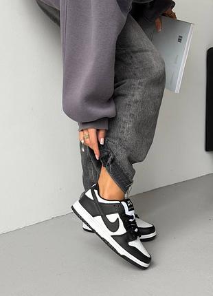 Nike sb dunk low black/white fur 3