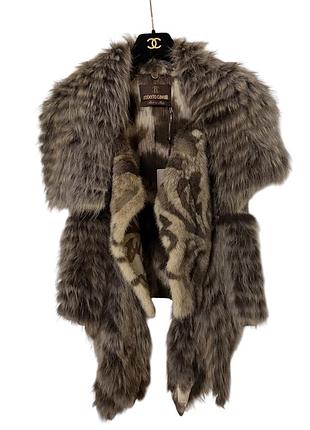 Хутряний жилет roberto cavalli