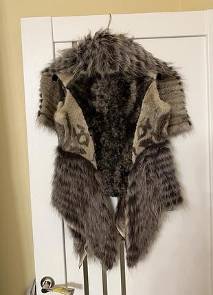 Хутряний жилет roberto cavalli 2