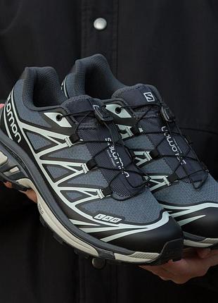 Кроссовки salomon xt-6 lab grey white