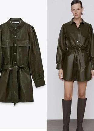 Сукня рубашка  zara стильна s-m 5