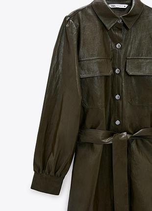 Сукня рубашка  zara стильна s-m 4