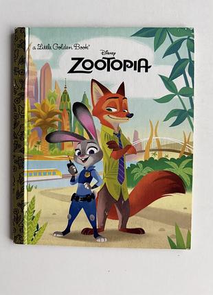 Дитяча книга disney zootopia / зоотрополіс — little golden book, книга англійською
