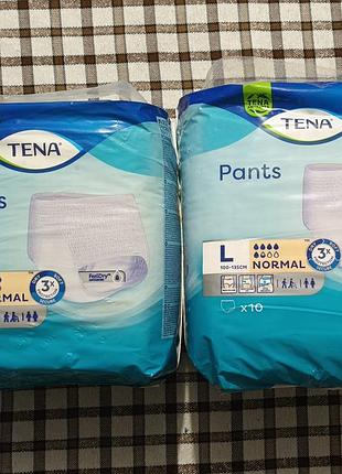 Підгузки-трусики tena pants normal l (100-135 см), 10 шт.
