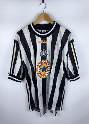 Футбольна форма adidas newcastle united вінтажна чорно-біла, розмір l