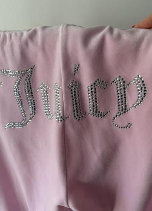 Спортивний костюм жіночий juicy couture велюровий рожевий зі стразами