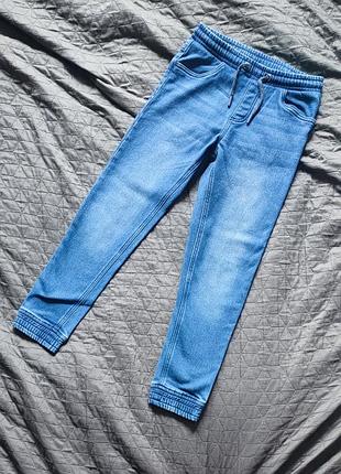 Утеплені джинси джогери peppers з насосом zara штани next сині h&m теплі