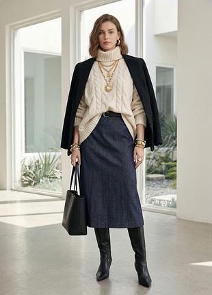 Джинсовая юбка миди от max mara