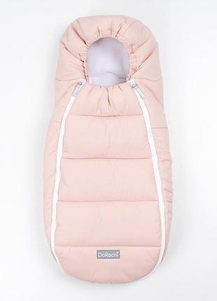 Конверт-кокон для новонароджених на флісі доречi baby xs pink