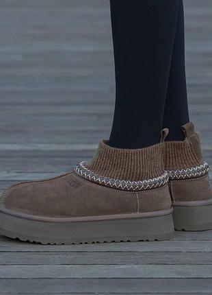 Ugg tasman platform sock sweet brown