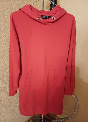 Худі жіноче bpc bonprix collection подовжене червоне