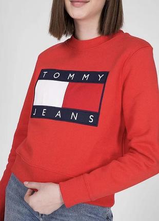 Світшот жіночий червоний tommy hilfiger, s оригінал