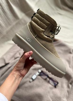 Ugg classic mini lace-up weather dune