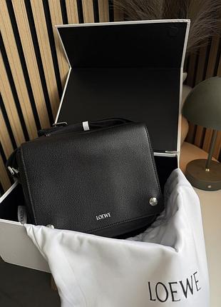 Мужской мессенджер loewe messenger bag черный