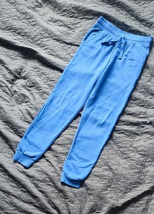 Синие джоггеры спортивные штаны primark спортивки h&amp;m на флисе reserved утепленные zara флисовые next