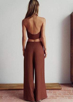 Коричневий топ zara 3