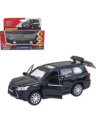 Нова в коробці іграшкова автомодель "lexus lx-570" technopark  (lx570-bk(fob),чорна)
