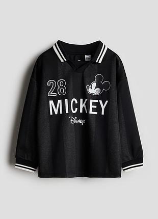 Лонгслів спортивна кофта на хлопчика 2-4 роки міккі маус h&m