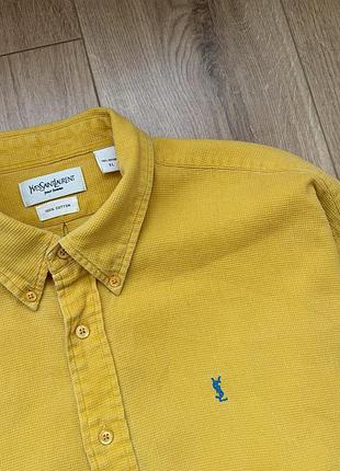 Вінтажна чоловіча сорочка yves saint laurent pour homme waffle shirt