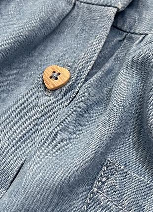 Сарафан для дівчинки chicco джинсовий блакитний 80 розмір 4