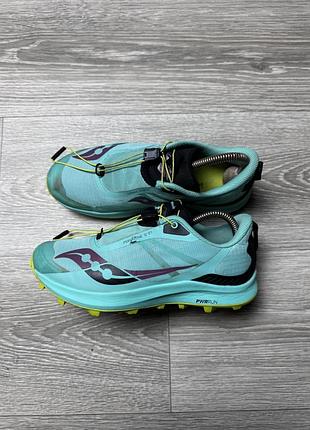 Кросівки жіночі saucony peregrine 12 st бірюзові з фіолетовим