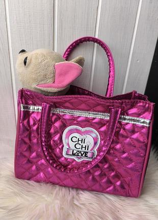 Мягкая игрушка собачка чичи скамейки chi chi love песик чихуа