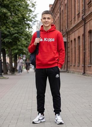 Теплі зимові спортивні штани на флісі kappa