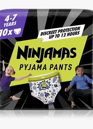 Підгузки-трусики pampers ninjamas pyjama pants 17-30 кг 10 шт