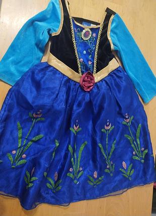 Карнавальне плаття disney для дівчинки принцеса анна холодне серце 98-104 см