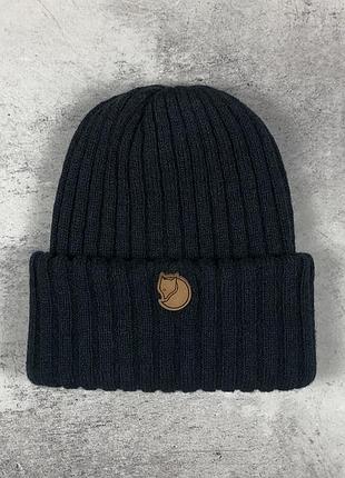 Тепла шапка fjallraven з логотипом
