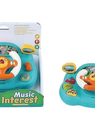 Руль музыкальный 855-220d на батарейках, в коробке р.19x12,5x17 см yg toys