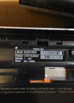 Ноутбук hp pavilion dm1-4300sr 3