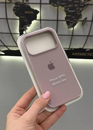 Чохол silicone case з мікрофіброю для iphone 18 pro, якісний чохол-бампер з мікрофіброю для айфон 18 про ( lavander)