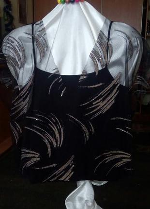 Нарядна блузка-туніка ✿2 фото