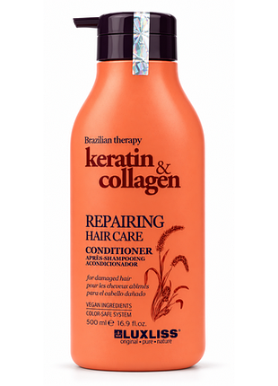 Кондиціонер відновлювальний luxliss repairing hair care conditioner 500 мл