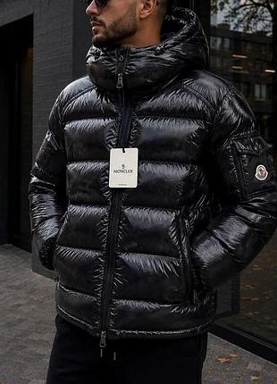 Moncler зимова чорна куртка s, m, l, xl