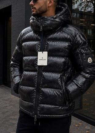 Moncler куртка чорна зимова s, m, l, xl